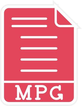 MPG Icon Style vector