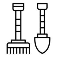 Gardening Tools Icon Style vector