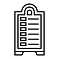 Menu Board Icon Style vector
