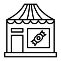 Candy Shop Icon Style vector