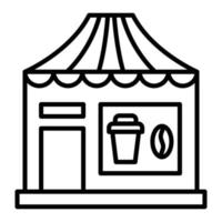 Coffee Shop Icon Style vector