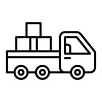 Pickup Truck Icon Style vector