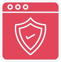 Web Protection Icon Style vector