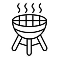 estilo de icono de barbacoa vector