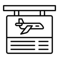 estilo de icono de información de vuelo vector