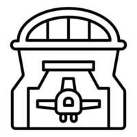 Hangar Icon Style vector