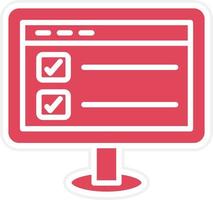 Online Survey Icon Style vector