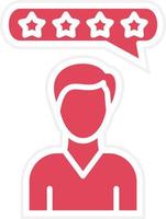 Customer Review Icon Style vector