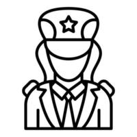 Captain Icon Style vector