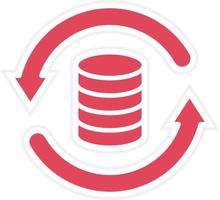 Data Backup Icon Style vector