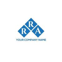 RRA letter logo design on white background. RRA creative initials letter logo concept. RRA letter design. vector