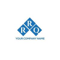 rrq concepto de logotipo de letra de iniciales creativas. diseño de la letra rrq.diseño del logotipo de la letra rrq sobre fondo blanco. rrq concepto de logotipo de letra de iniciales creativas. diseño de letras rrq. vector
