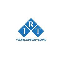 IRT letter logo design on white background. IRT creative initials letter logo concept. IRT letter design. vector