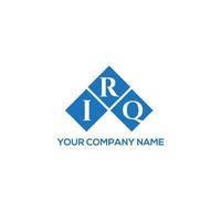 IRQ letter logo design on white background. IRQ creative initials letter logo concept. IRQ letter design. vector