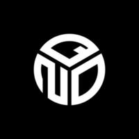 QNO letter logo design on black background. QNO creative initials letter logo concept. QNO letter design. vector