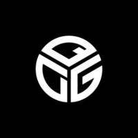 QDG letter logo design on black background. QDG creative initials letter logo concept. QDG letter design. vector