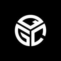 . QGC creative initials letter logo concept. QGC letter design.QGC letter logo design on black background. QGC creative initials letter logo concept. QGC letter design. vector