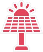 Solar Panel Icon Style vector
