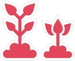 Planting Icon Style vector