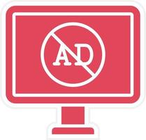 AD Blocker Icon Style vector