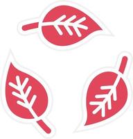 Leaf Recycle Icon Style vector