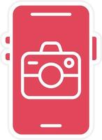 Mobile Camera Icon Style vector