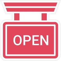 Open Icon Style vector