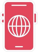 Mobile Web Icon Style vector