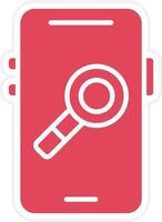 Mobile Research Icon Style vector