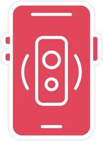 Mobile Speaker Icon Style vector