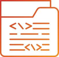 Coding Folder Icon Style vector