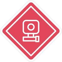 Speed Camera Icon Style vector