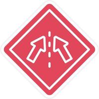 Keep In Lane Icon Style vector