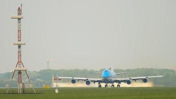 klm boeing 747 vertrek video