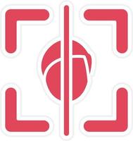 Face Scan Icon Style vector