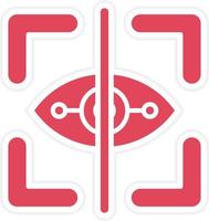 Eye Tracking Icon Style vector