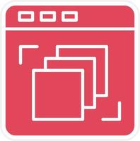 Depth Perception Icon Style vector