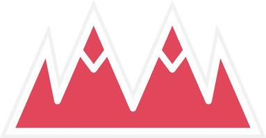 Mountains Icon Style vector