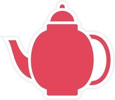 Tea Pot Icon Style vector