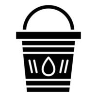 Water Bucket Icon Style vector