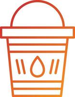 Water Bucket Icon Style vector