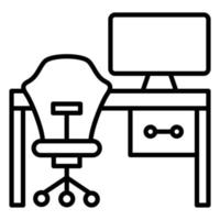 estilo de icono de espacio de trabajo vector