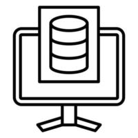 Study Database Icon Style vector