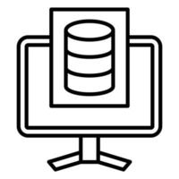 Study Database Icon Style vector