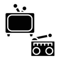 Mass Media Icon Style vector