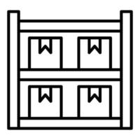 Package Shelves Icon Style vector