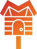 Bird House Icon Style vector