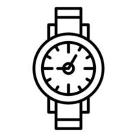 estilo de icono de reloj de pulsera vector