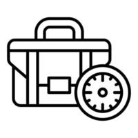 Work Time Icon Style vector