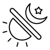 Day and Night Icon Style vector